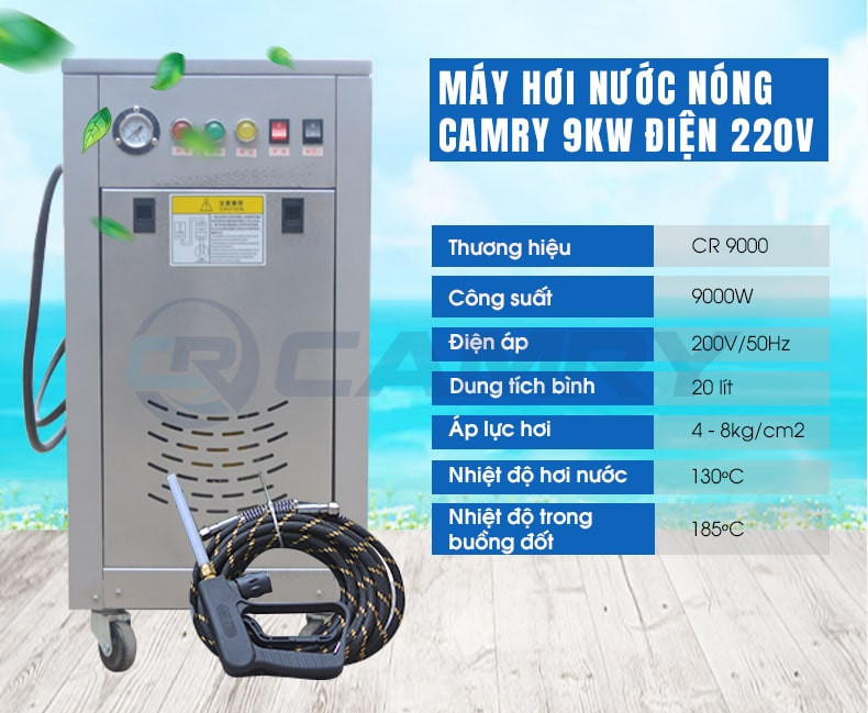 máy rửa xe hơi nước nóng 9kw