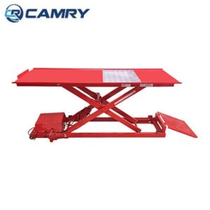 Bàn nâng sửa xe máy dương nền dùng điện, thủy lực
