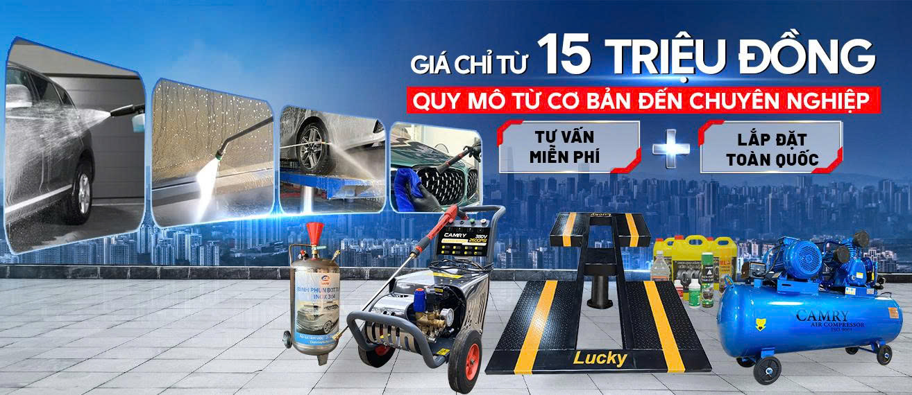 Set up gara rửa xe chuyên nghiệp